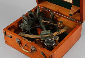 SEXTANT, metall och glas, Hezzanith Obervatory, London, 1900-talets första hälft.