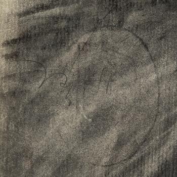 Claes Hake, mixed media on paper, signed.
