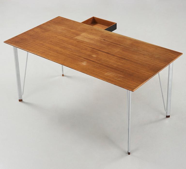 An Arne Jacobsen 'model 3605' palisander desk by Fritz Hansen, Denmark 1950-60's.