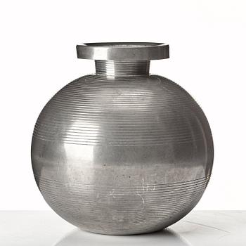 Sylvia Stave, a pewter vase, for CG Hallberg, Stockholm 1936.