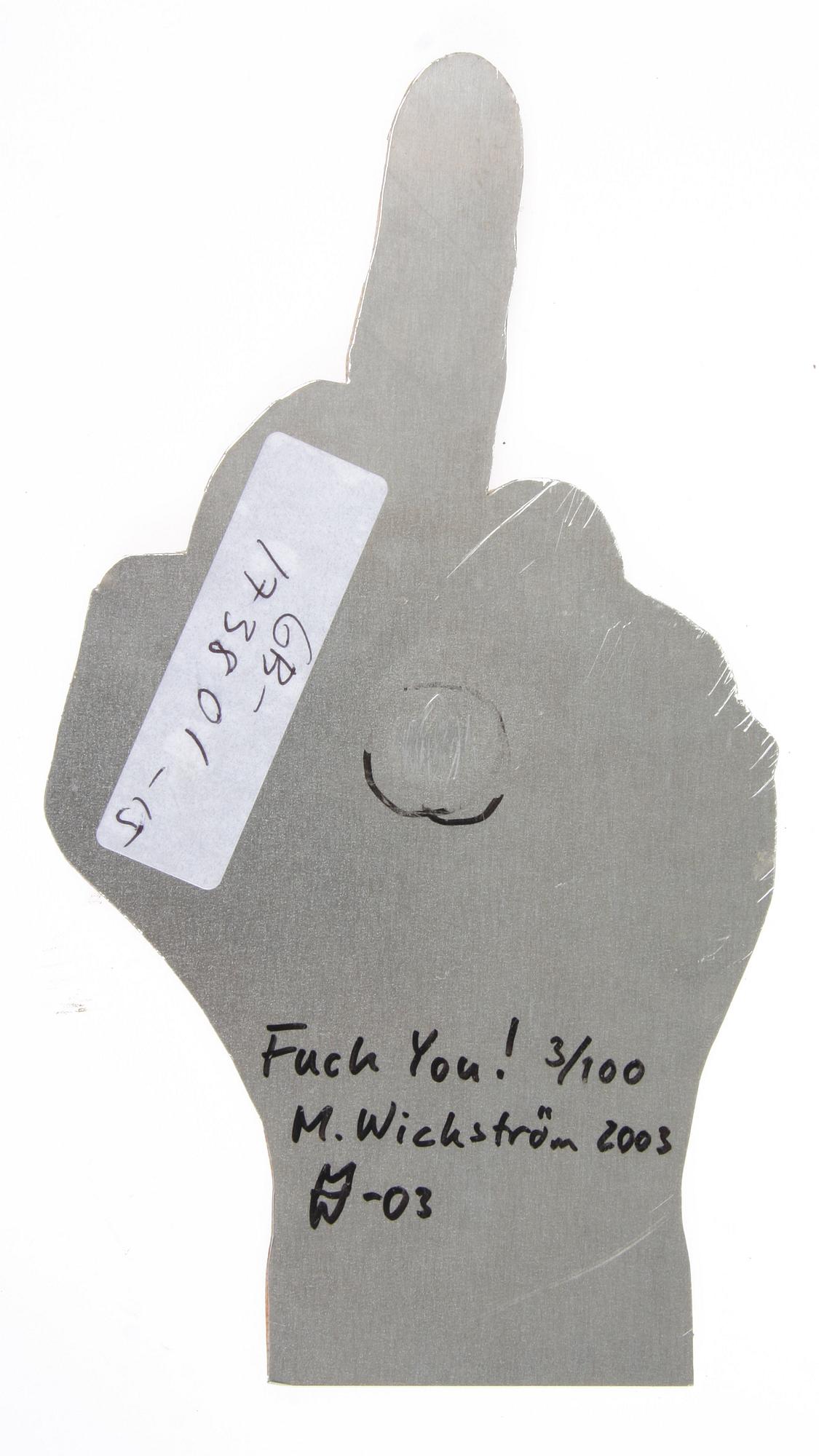 MARTIN WICKSTRÖM, blandteknik, sign o numr 3/100.