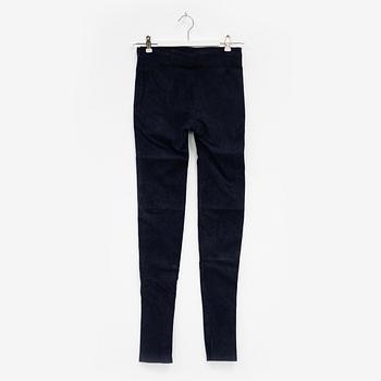 Balenciaga, a pair of leather trousers, size 36.