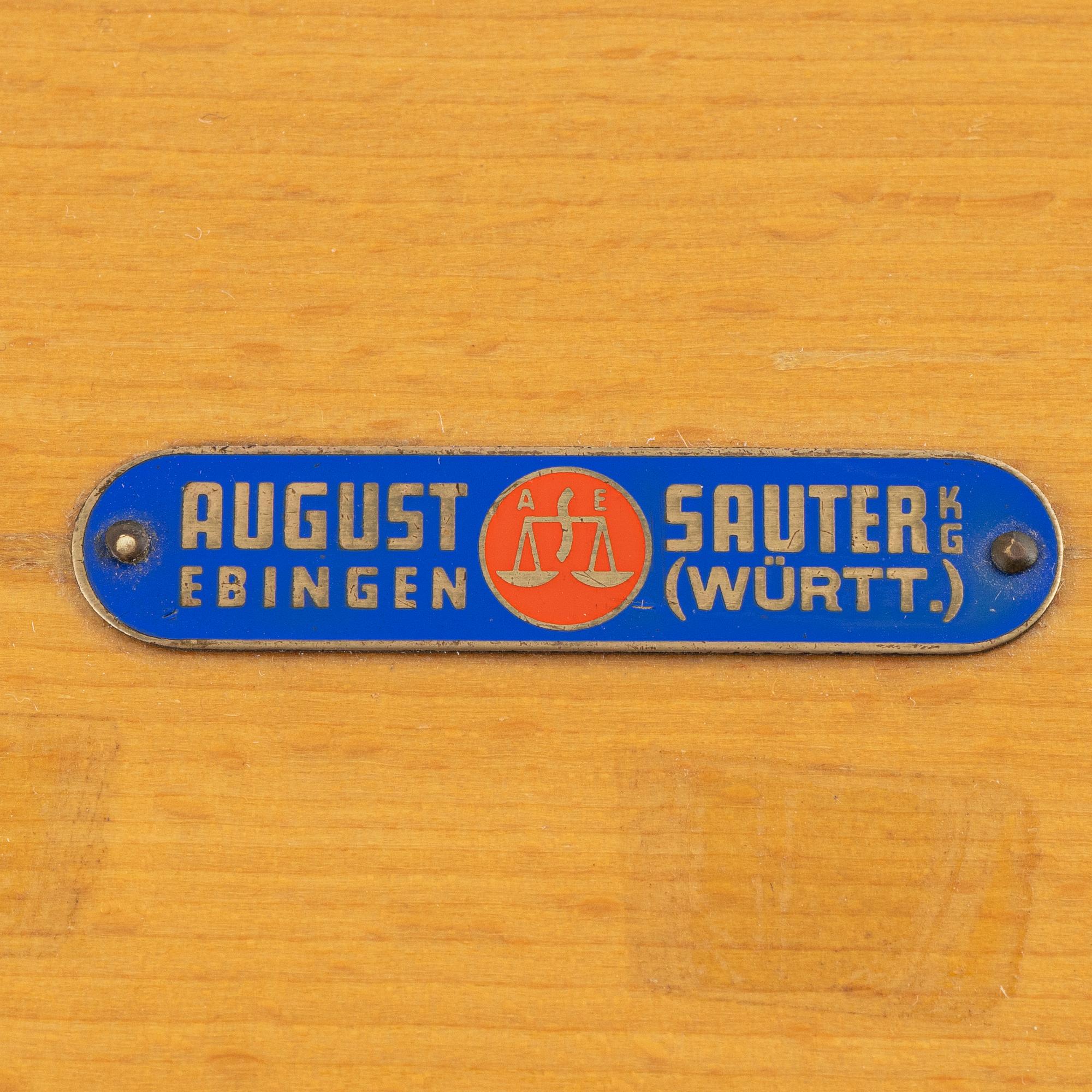 Scale with weights, mid-20th century.