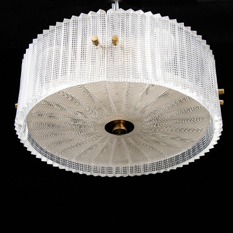 Carl Fagerlund, taklampa, Orrefors.