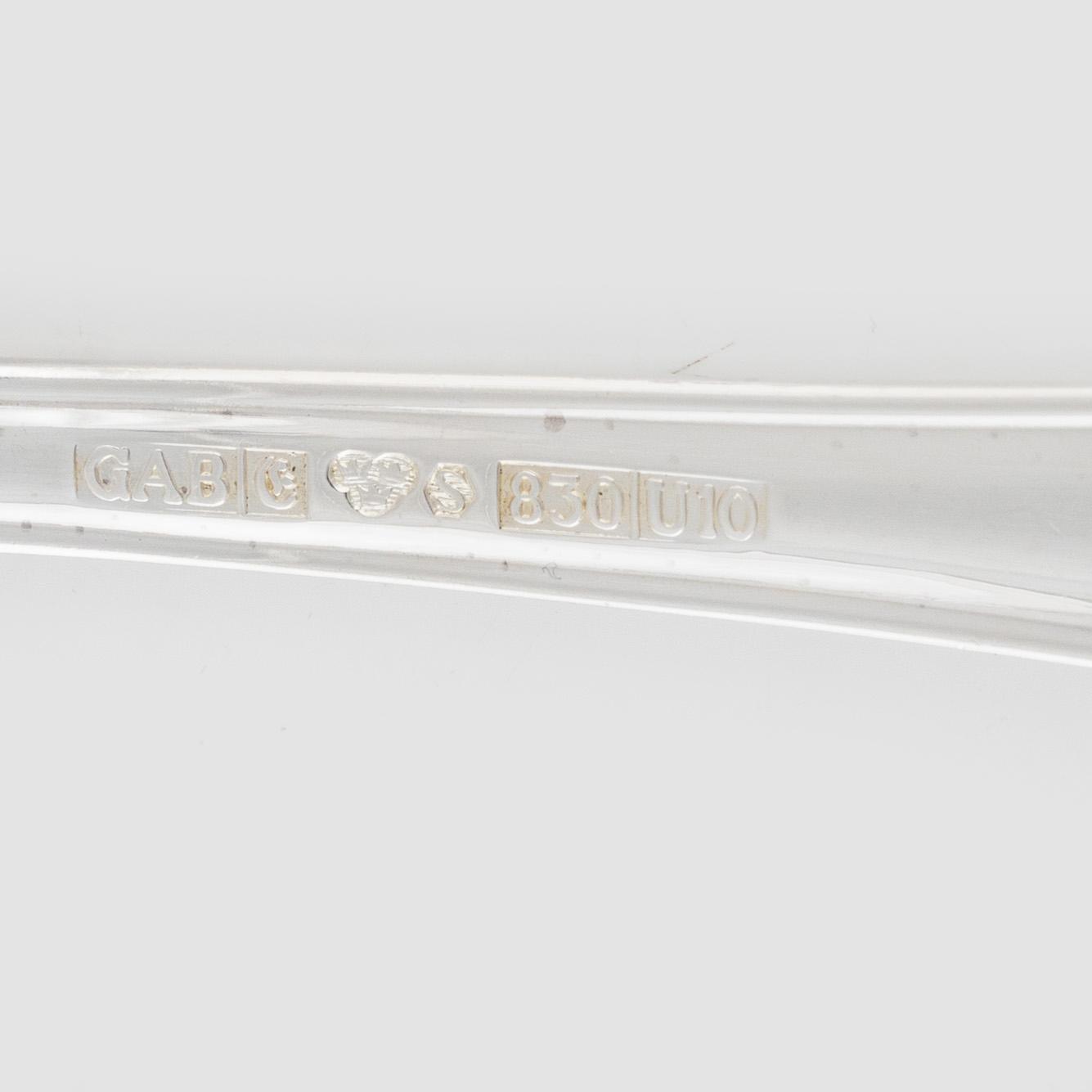 An 82-piece silver flat wear set, 2Svensk Rund", GAB, 1992-1997.