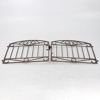 Gates, a pair, wrought iron, first half of the 20th Century.