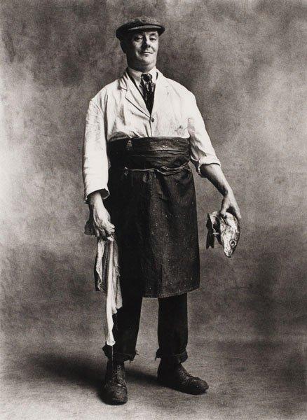 Irving Penn, "Fishmonger, London 1950".