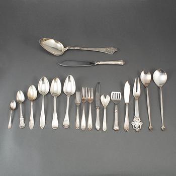 41 psc silver cutlery, some Wiwen Nilsson, Lund 1948-52.