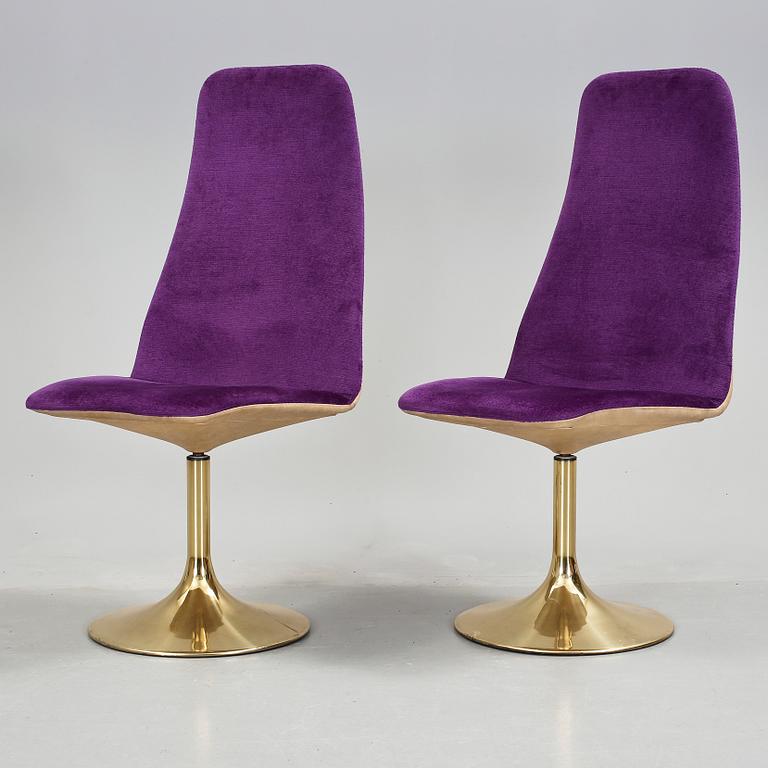 STOLAR, 2 st, "Viggen" Johanson Design AB, Markaryd, 1980-tal.