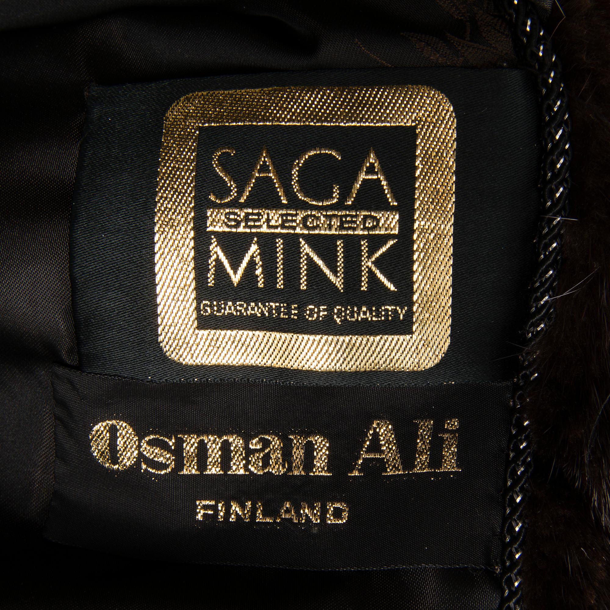 A SAGA MINK FUR COAT.