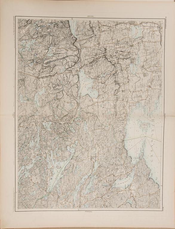 MILITÄRKARTOR, ca 21 st, 1900-talets början.