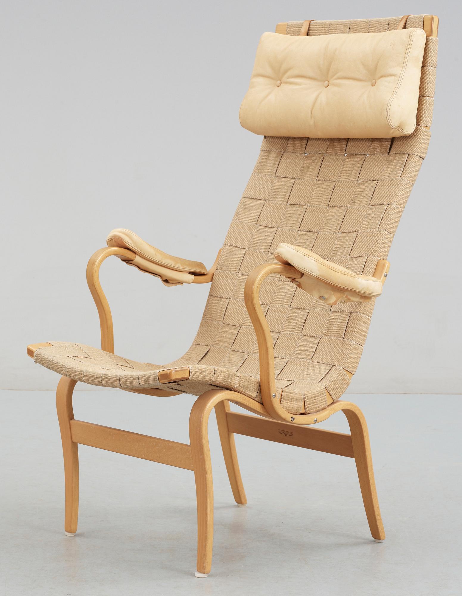 FÅTÖLJ, "Eva" Bruno Mathsson, Firma Karl Mathsson, 1900-talets andra hälft.