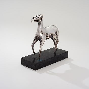 BJÖRN WECKSTRÖM, SCULPTURE. Hydraulic horse. Lapponia, signed BW, 1981. Numbered 16/25.