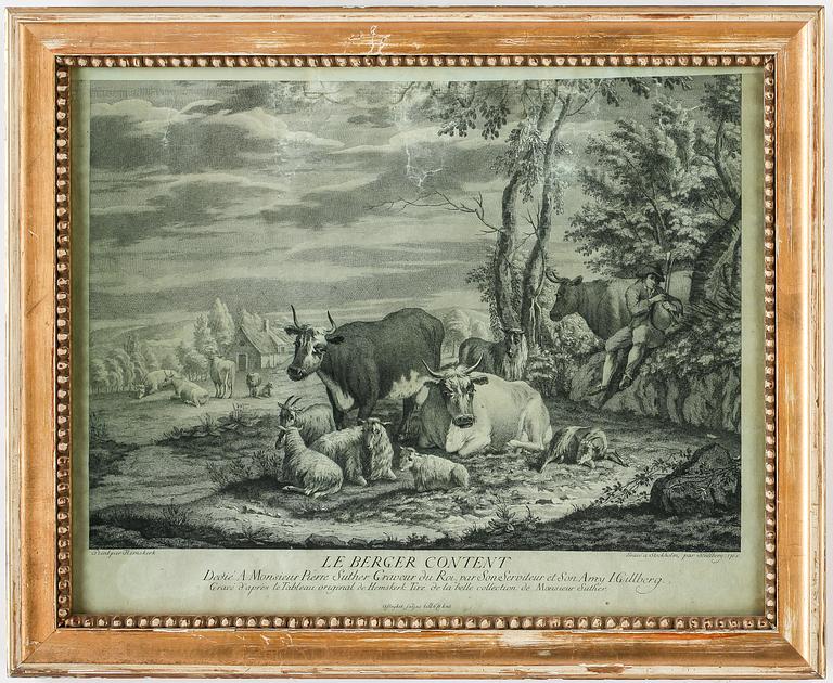 JACOB GILLBERG, kopparstick, 1762.