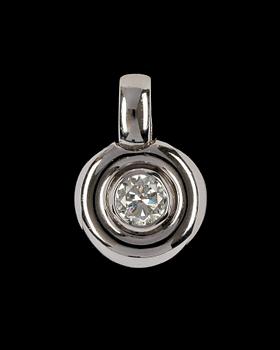 807. PENDANT, brilliant cut diamond, app. 0.75 cts app. H /SI.