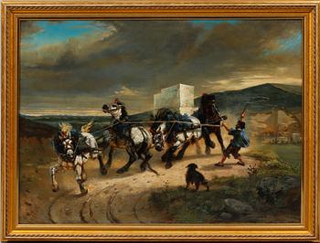 GUSTAF BRANDELIUS, Olja på duk, signerad och daterad 1863.