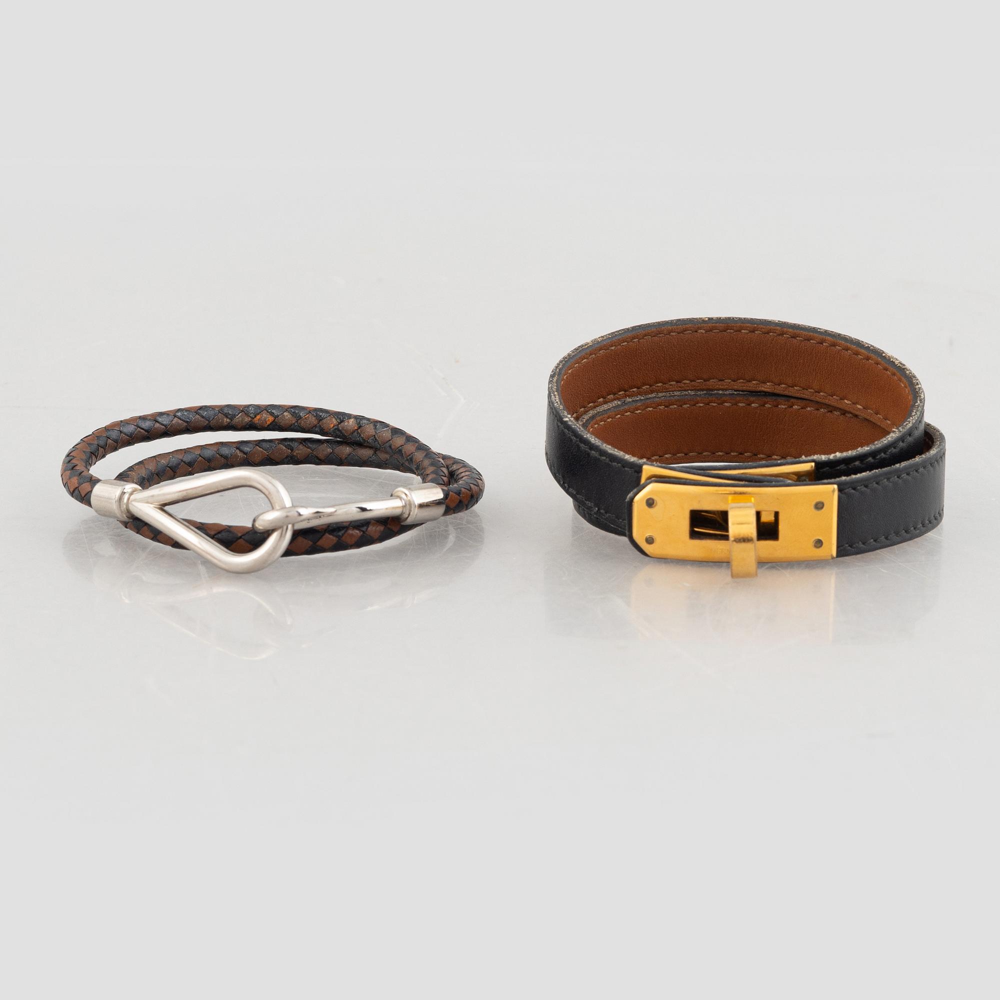 Hermès, two bracelets, including 'Kelly Double Tour', 2008.