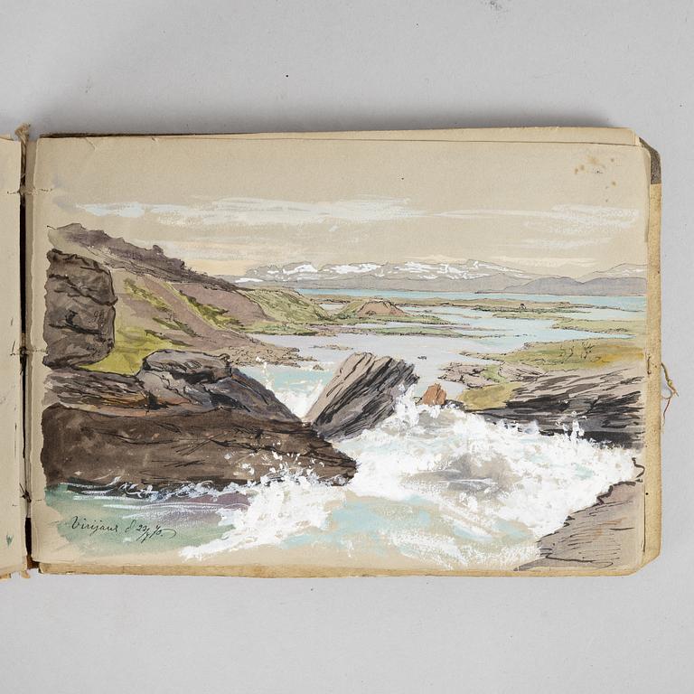 Jacob Silvén, sketch book with 24 sheets.