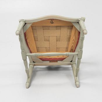 Karmstolar, 8 st, gustaviansk stil, "Gamla Sverige", Åmells möbler, 1900-talets senare del.