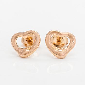 Tiffany & Co, Elsa Peretti, korvakorut, "Open Heart", 18K kultaa.