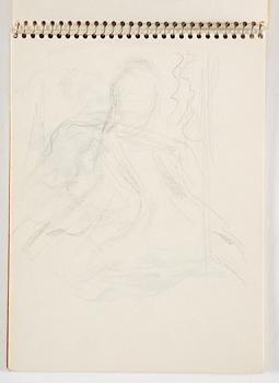 Lotte Laserstein, 4 skissböcker med blyertsteckningar.