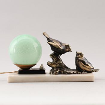BORDSLAMPA, art déco, 1920-/30-tal.