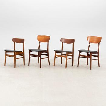 Chairs 2 + 2 pcs Denmark 1960s.