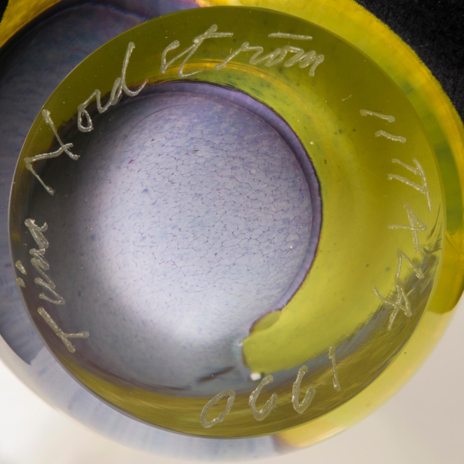 TIINA NORDSTRÖM, a vase signed Tiina Nordström Iittala 1990.