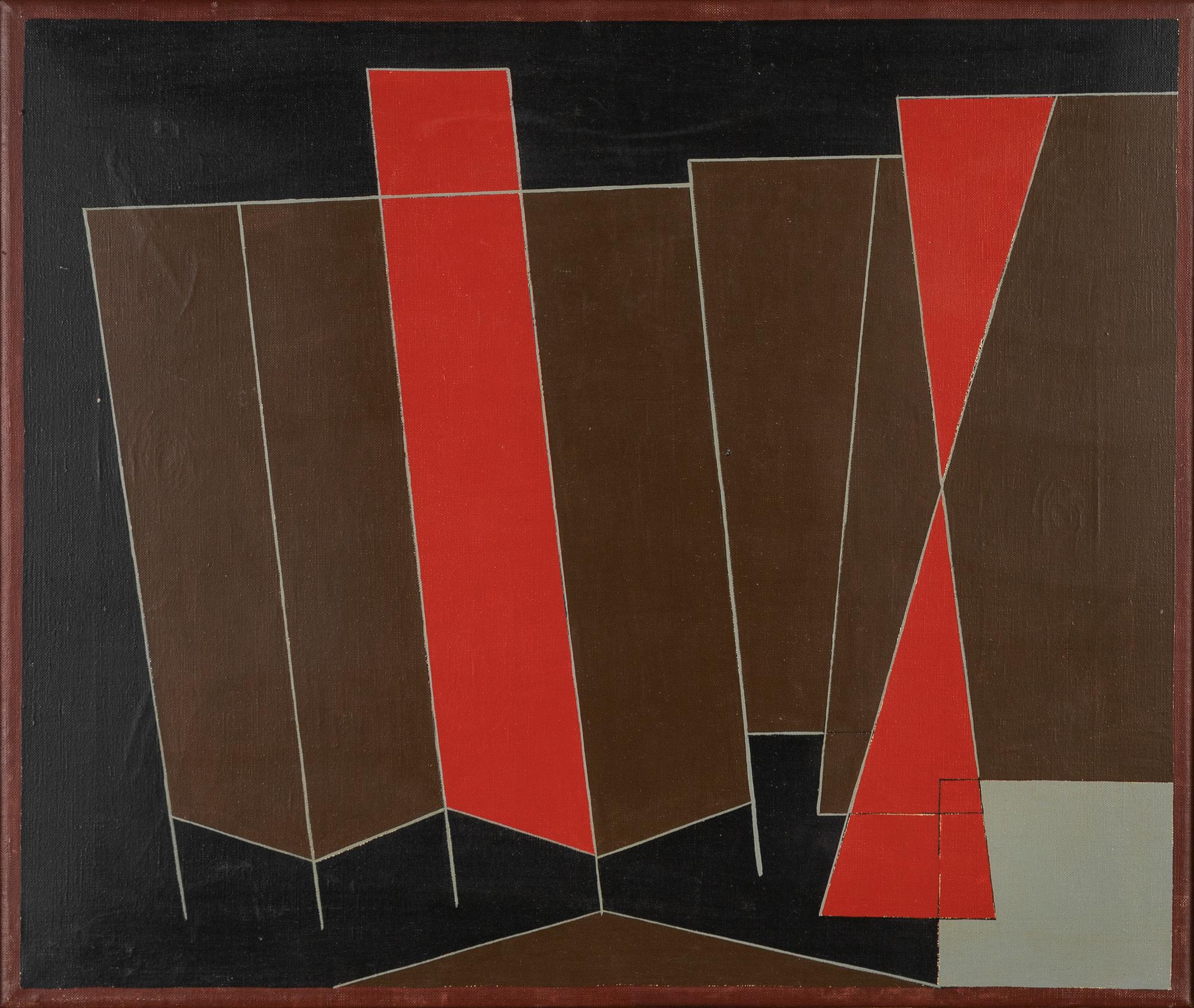 Knud Nielsen, oil on canvas, signed and dated 1955 verso.