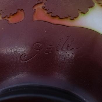 SKÅL, glas, jugend, Émile Gallé, Frankrike, 1900-talets första hälft.