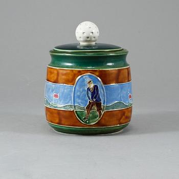 TOBAKSBURK, troligen Clifton Pottery, 1900-tal.