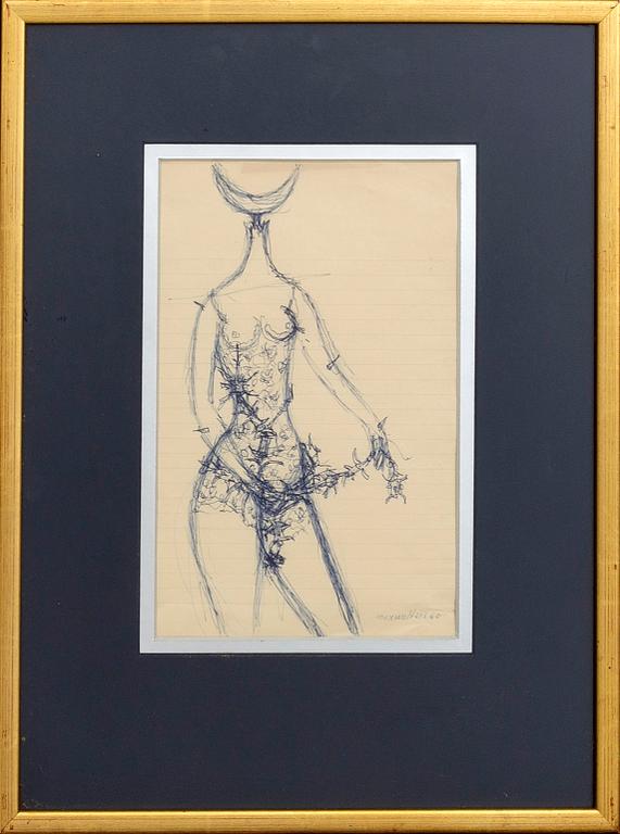 MAX WALTER SVANBERG, a signed and dated ink drawing.