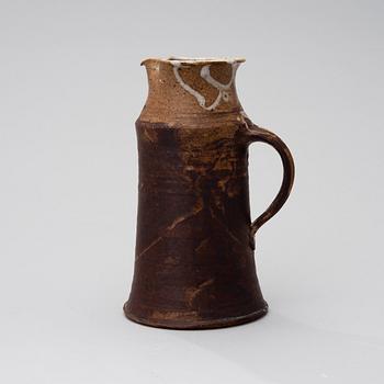 KYLLIKKI SALMENHAARA, A CERAMIC PITCHER. Signed KS, Arabia. 1950s.