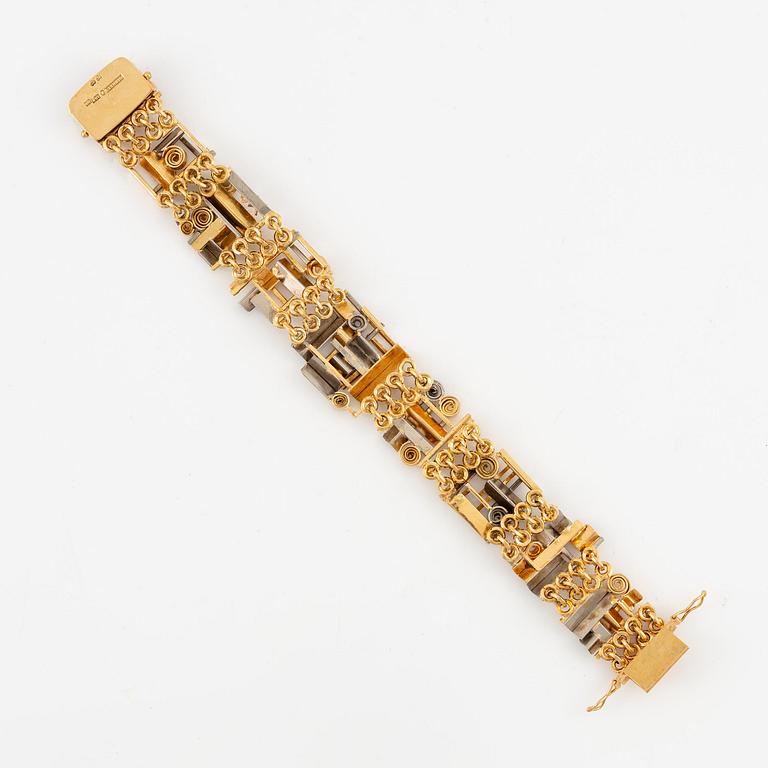Claës E. Giertta, a bracelet, 18K gold, Stockholm 1965.
