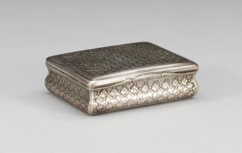 307. SNUSDOSA, utländska stämplar, 1700-talets slut.