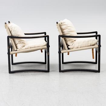 Armchairs, a pair, Börge Jensen & Sons, Denmark, second half of the 20th century.