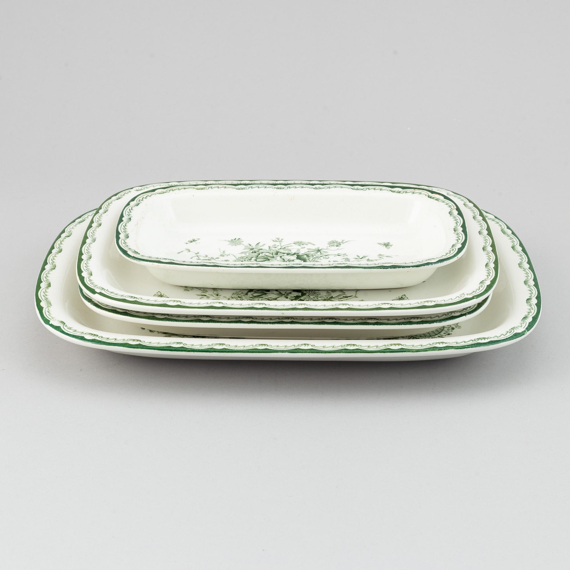 Rörstrand, servis, 66 delar, porslin, "Grön Anna".