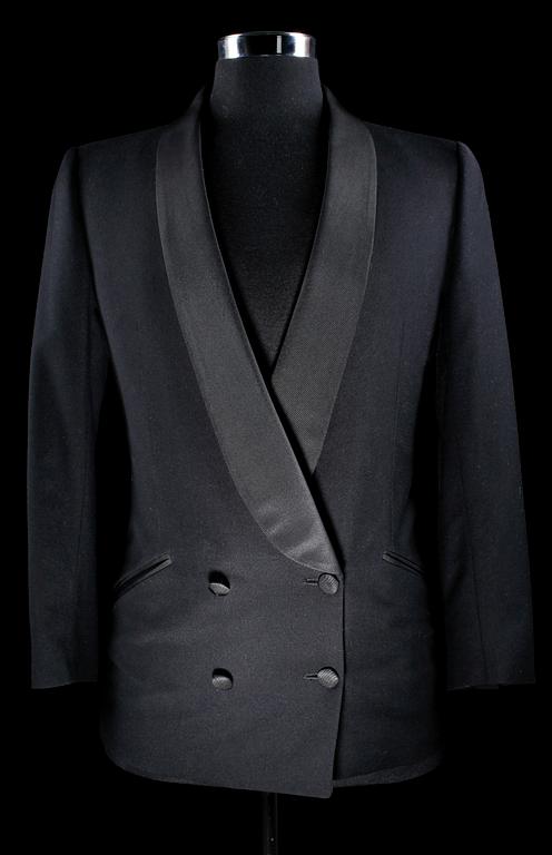 A black tuxedo for ladies by Gucci.