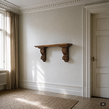 Shelf/console, circa 1900.