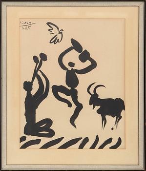 Pablo Picasso, after, “The Dance of the Shepherd” / "Faun and the Goat".