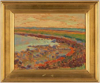 SIMONE DE DARDEL, oil on panel, signed.