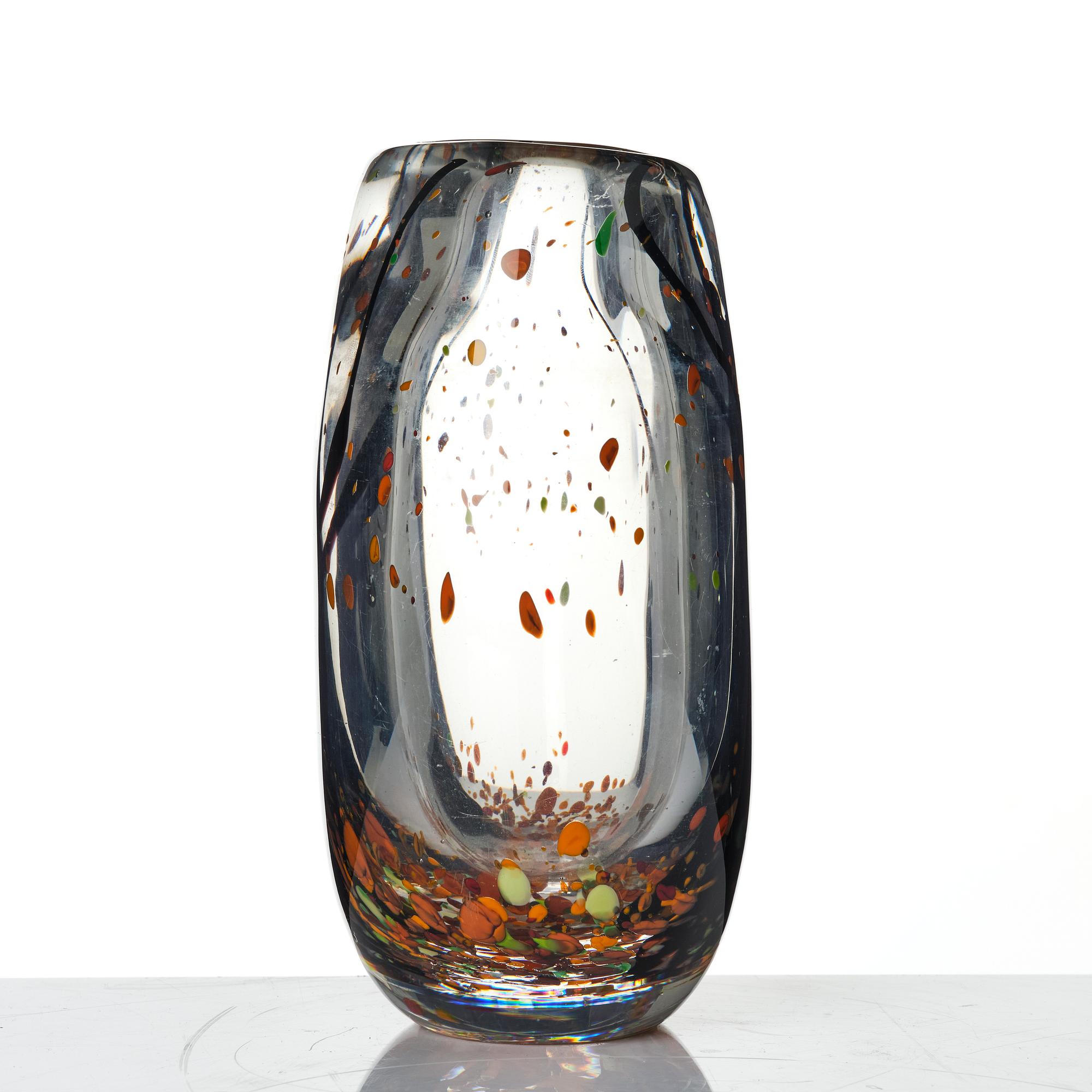 Vicke Lindstrand, vas, glas, "Höst", Kosta, 1950-60-tal.