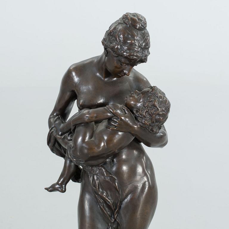 ROBERT BAERWALD, bronze. Signed, -96. Aktien Gesellschaft vermals H.Gladenbeck & Sohn Berlin Friedrichshagen.