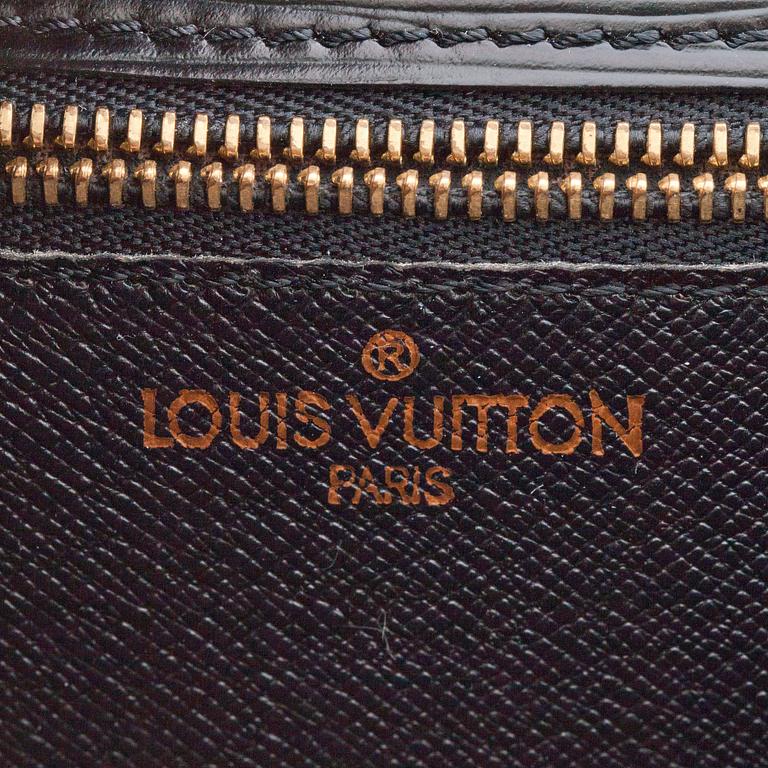 LOUIS VUITTON, a black leather epi evening / handbag "Monceau Bag".