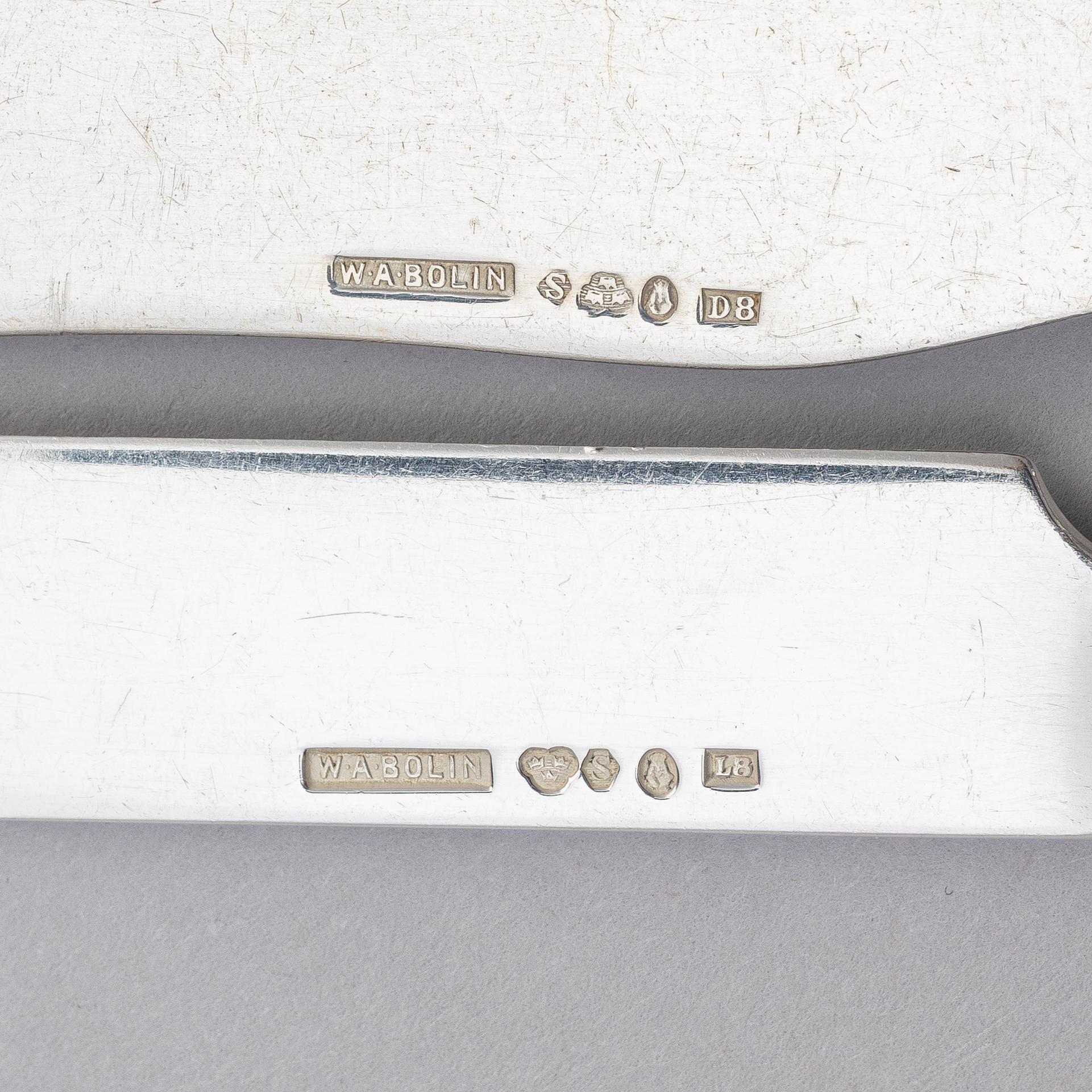 A silverware set, model 'I', 167 pieces, W.A. Bolin, Stockholm 1924-1944.