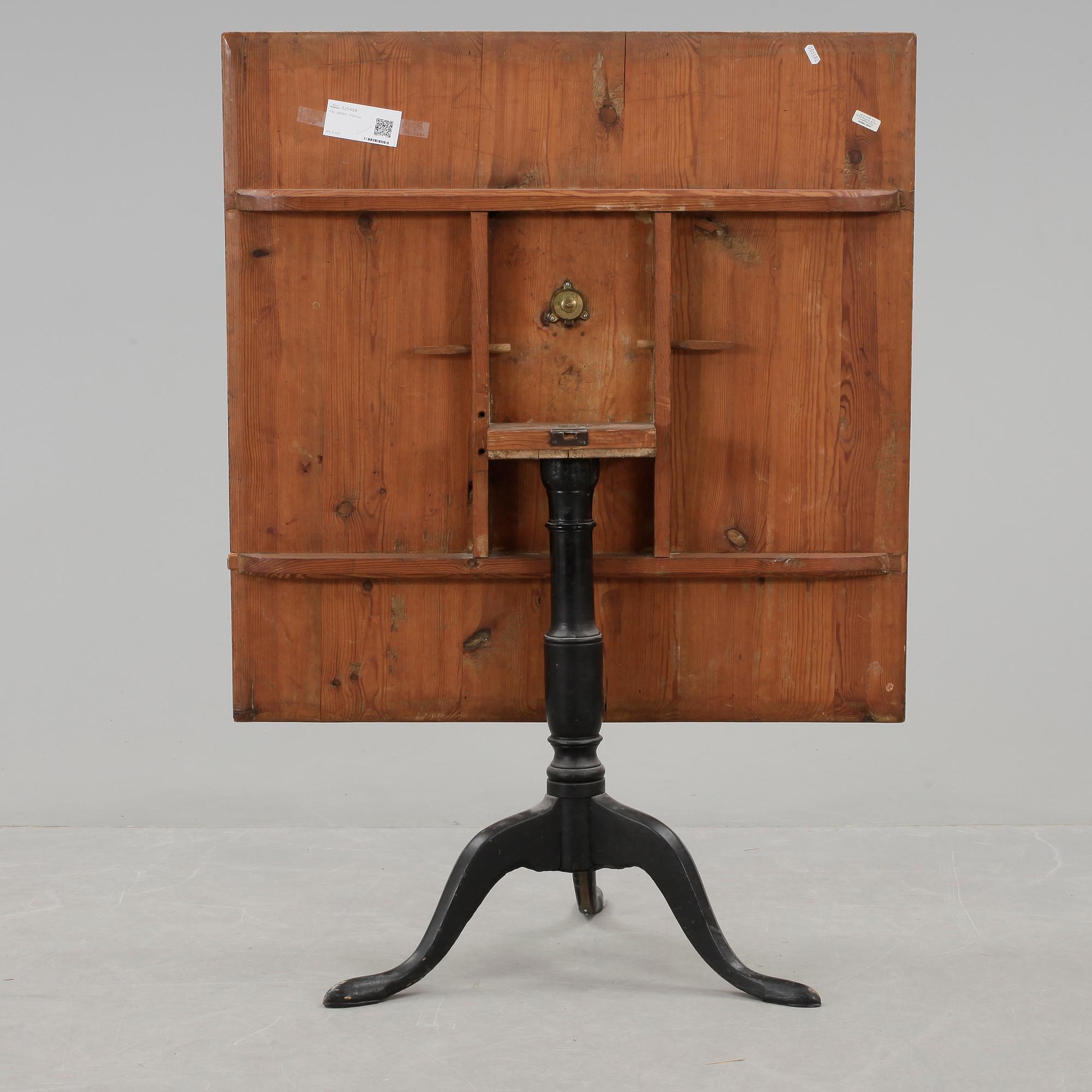 FÄLLBORD, 1700-tal.