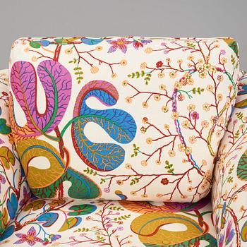 Josef Frank, a pair of "Liljevalchs" easy chairs, Firma Svenskt Tenn, Sweden 2010.