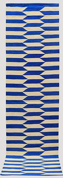 A runner, flat weave, ca 298 x 82 cm.