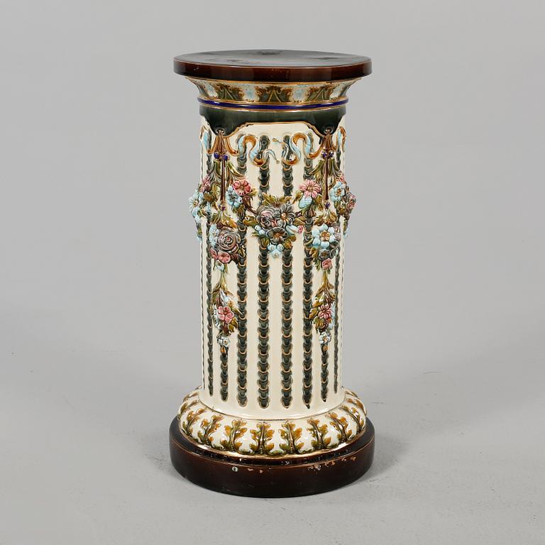 PIEDESTAL, flintgods, Rörstrand, sent 1800-tal.