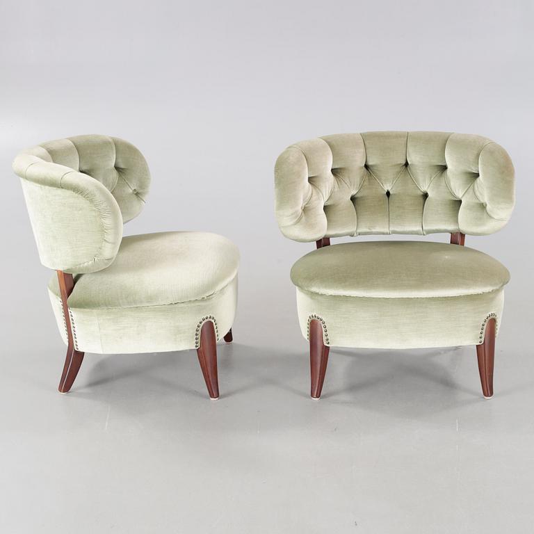 A pair of chairs, designed by Otto Schulz, mid 20th century.